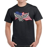 USA Tee for Men - Graphic Tshirts - American Flag Patriotic 4th of July Party