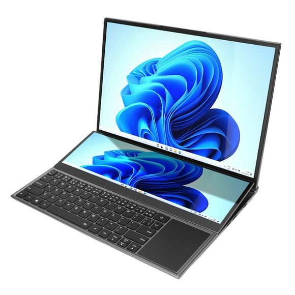 16 Inch Laptop, with 14in Touchscreens Auxiliary Display & Trackpad, 8GB , 64GB ROM, for Core I7 Processor, 1920x1200, 13600mAh Battery, Laptop for 11/10