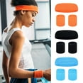 thumbnail image 3 of vnanda Cotton Sweat Bands 1 Set Sports Sweat Bands Sweat-absorbing Breathable Head Wrist Protection Soft Elastic Colorful Fitness Headband for Running, 3 of 8