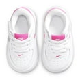 thumbnail image 3 of Toddler's Nike Force 1 Low EasyOn White/Laser Fuchsia (FN0236 102) - 6, 3 of 4