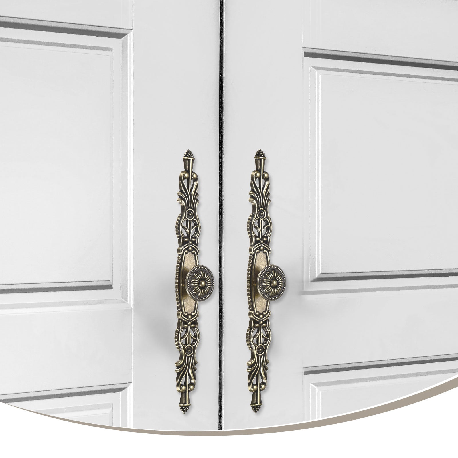 Uxcell 10-Pack Oil Rubbed Bronze Cabinet Knobs, 10.1" Long Rustic Zinc Alloy Bronze Knobs Handles [Bronze]