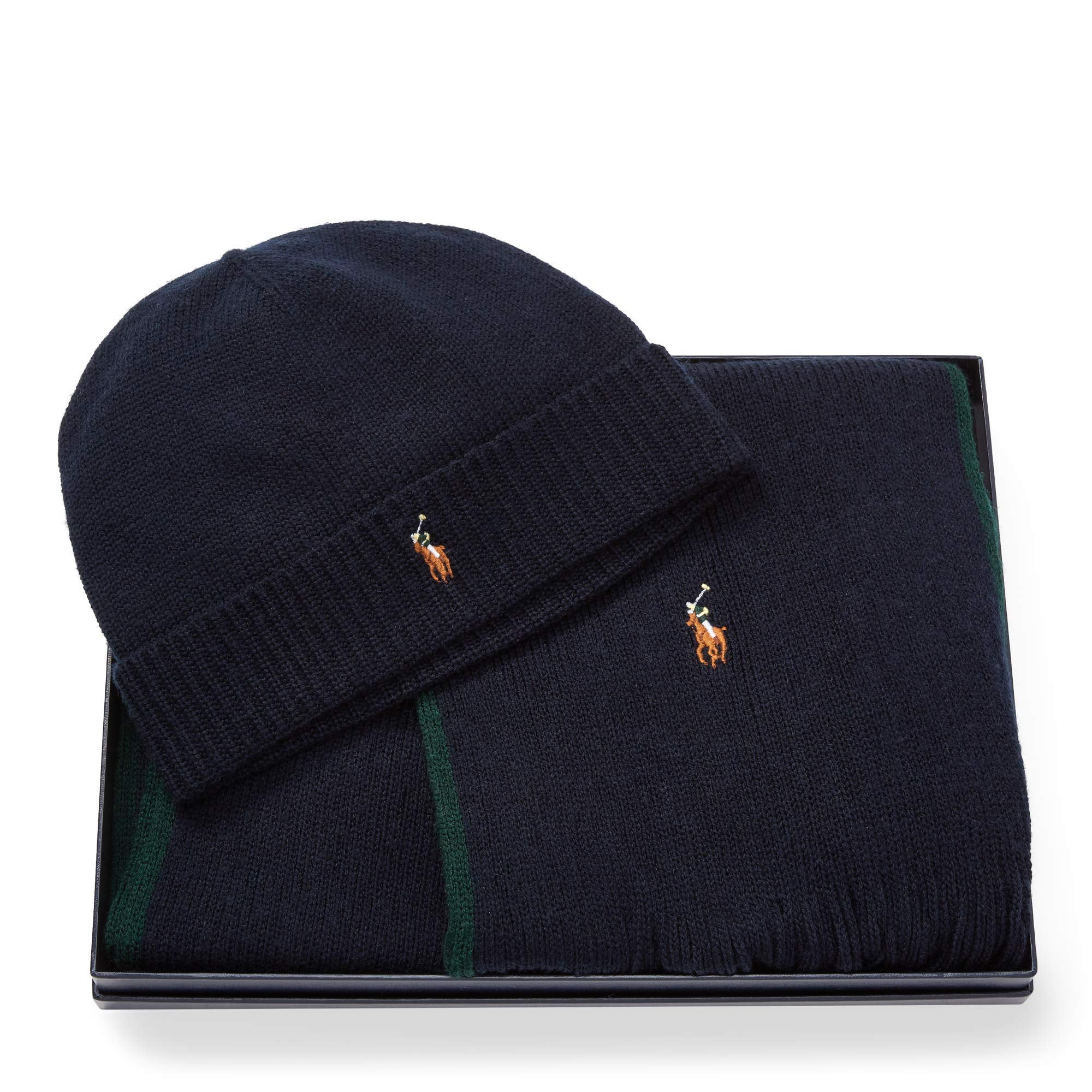 ralph lauren hat and scarf set