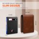 thumbnail image 3 of Billetera RUNBOX, delgada, de piel, para billetes, con bloqueo RFID, para hombre, 3 of 7