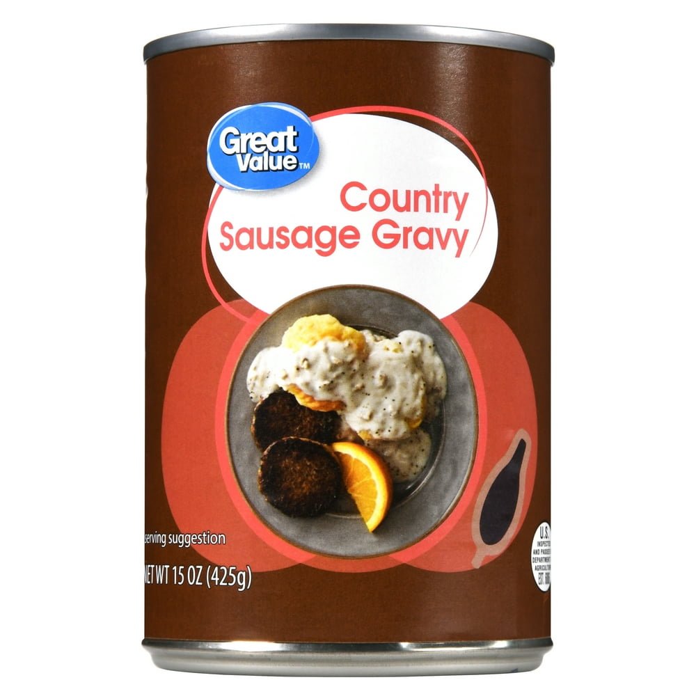 Great Value Country Sausage Gravy, Canned, 15.0 oz