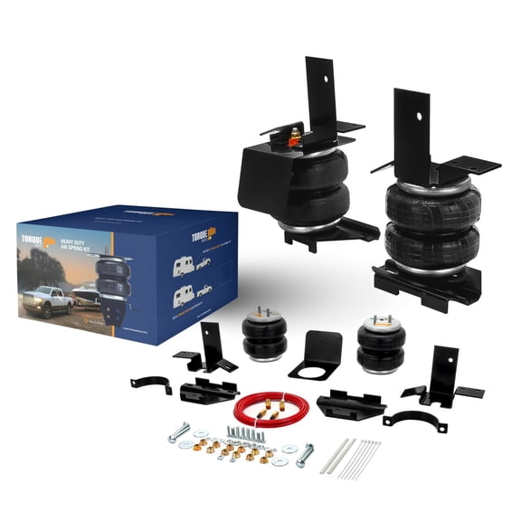 TORQUE Airbag Air Bag Suspension Kit for 1992-1999 GMC and Chevrolet Chevy Suburban 1500 2500 2WD 4WD Rear Helper Bag Spring Towing 5000 lbs (Replaces Firestone Ride Rite 2101) (TR2101)