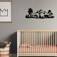thumbnail image 2 of ESTART Mountain Forest Metal Wall Decor Deer and Bear Wall Art Woodland Rustic Animal Hunting for Living Room Bedroom Bathroom, 15.7 x 5.7 inch, 2 of 10