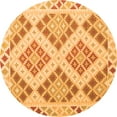 thumbnail image 1 of Ahgly Company Indoor Round Southwestern Orange Country Area Rugs, 8' Round, 1 of 1