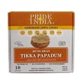 thumbnail image 4 of Pride Of India - Tikka Curry Mung Bean Papadum Lentil Crisp, Pack Of 6-10 count (3.53oz - 100gm) - Instant Microwaveable Vegan Healthy Crackers | Tastes like Indian Curry Sauce, 4 of 5