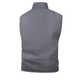 thumbnail image 5 of CharmCyan Men's Outdoor Cargo Vest Fishing Work Travel Photo Vests Zip Up Stand Collar Sleeveless Jacket With Pockets Gray XL, 5 of 8