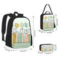 thumbnail image 2 of Easygdp Books Mochila para Niños y Niñas con Set de Caja de Almuerzo y Estuche para Lápices 3 en 1, Mochila Escolar Estampada para Adolescentes, 2 of 7