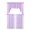 Lilac, variant on Gorgeous Home Linen Short Window Treatment Kitchen Curtain Voile Sheer Rod Pocket Light filtering 2 Tier panels and Matching Swag Valance Lilac Color 3pc Set
