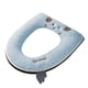 thumbnail image 2 of Funda suave para asiento de inodoro para baño doméstico | Asiento de inodoro con bordado | Funda acolchada y cómoda para tapa de inodoro con asa para una fácil instalación, 2 of 6