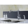 thumbnail image 2 of Locke Single-Handle Standard Kitchen Faucet with Side Sprayer in Polished Chrome, 2 of 4