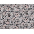 thumbnail image 2 of Zelouf Crepe Vintage Floral On Cdc  , Sewing, DIY, Crafts Fabric by the Yard, 891 Coral/black, 20 Yard, 2 of 2