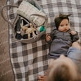 thumbnail image 3 of Parker Baby Co. Rope Diaper Caddy Organizer - Nursery Storage for Diapers - Gray, 3 of 10