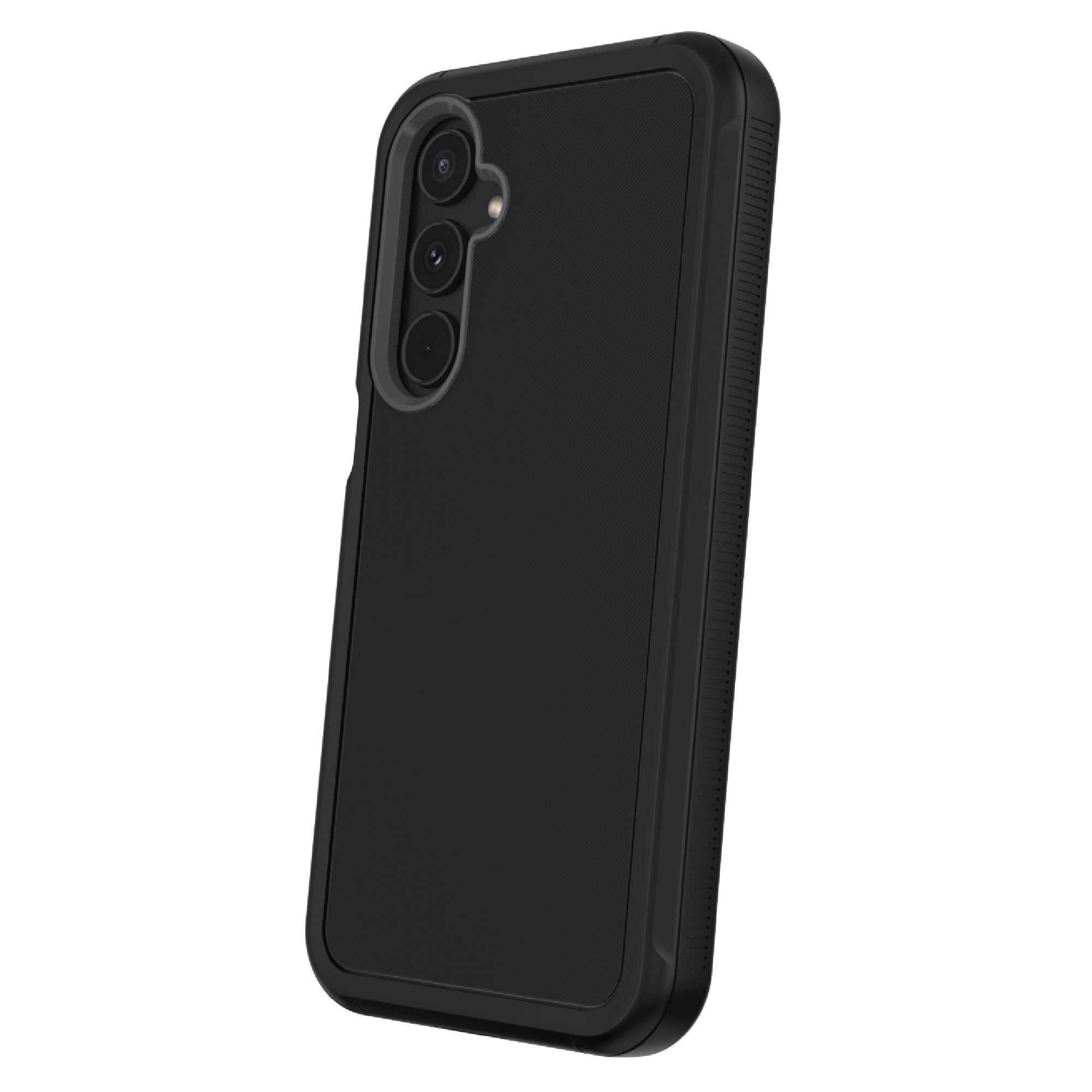 onn. Rugged Phone Case with Holster for iPhone 16 - Black