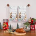 thumbnail image 2 of Easter Kitchen Dish Towel Striped Rabbit Print Household Kitchen Towel, 2 of 5