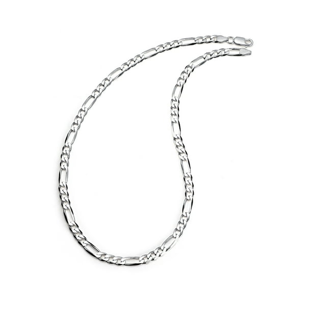 Men's sterling silver figaro chain necklace Clearance