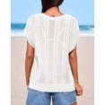 thumbnail image 6 of FreshPretty Sweater Vest Women Crochet Top Cap Short Sleeve Sweater 2026 Spring Summer Knit Shirt Pullover Beach Vacation Outfits, 6 of 9