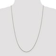 thumbnail image 3 of 0.8mm 14k White Gold Sparkle-Cut Quadra Wheat Chain Necklace - 2.3 Grams - 24 Inch, 3 of 4