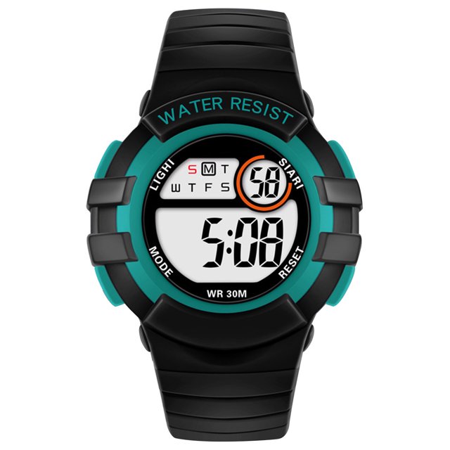 Reloj colorido para niños, reloj electrónico para estudiantes, luminoso, resistente al agua, deportivo, anticaída