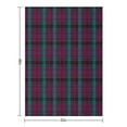 thumbnail image 2 of Alma College Tartan Blanket 32"x48" Anti-Pilling Flannel Throw Blanket Lightweight Soft Fleece,All-Season Couch And Bed Blanket for Home Travel Made in the USA, 2 of 8