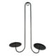 thumbnail image 3 of Candelabro de pared decorativo de metal con forma de pilar para velas, soporte decorativo para velas de pared Con círculo, 3 of 9
