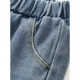 thumbnail image 5 of Fdqin 3pcs Boys Jeans Elastic Waist Straight Wide Leg Jean Kids Relaxed Fit Denim Pants 7-8 Years, 5 of 7
