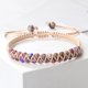 thumbnail image 1 of Pulseras de cuentas de piedra Natural para hombre y mujer, brazaletes trenzados ajustables hechos a mano, pulsera de meditación de Yoga, regalo Vintage, 4mm, 1 of 3