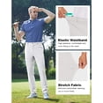 thumbnail image 4 of SPECIAL MAGIC Men’s Stretch Golf Pants Slim Fit Lightweight Hiking, Casual & Dress Tapered Pants with Zipper Pockets, 4 of 6
