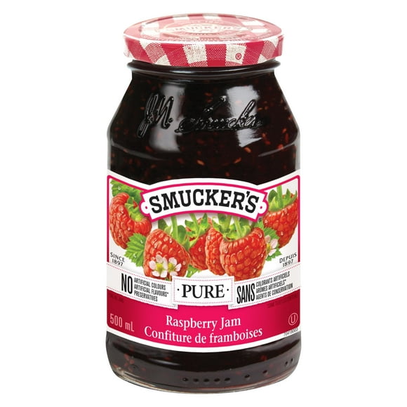Smucker's Pure Raspberry Jam 500mL, 500 mL