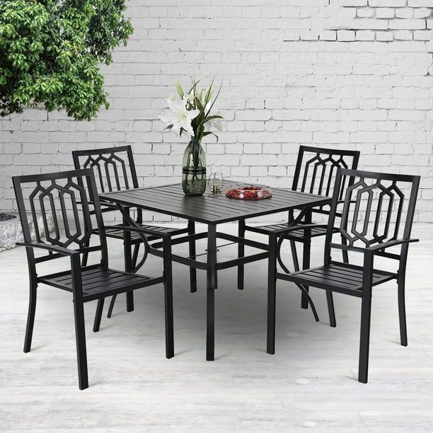 Patio Dining Sets With Umbrella Walmart : Monaco 5 Piece Outdoor Dining Set With Swivel Rockers And Table Umbrella Walmart Com Walmart Com - Maybe you would like to learn more about one of these?