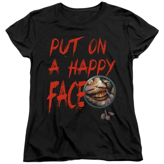 Batman - Happy Face - Women's Short Sleeve Shirt - XX-Large