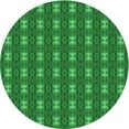 thumbnail image 1 of Ahgly Company Machine Washable Indoor Round Transitional Green Area Rugs, 7' Round, 1 of 7