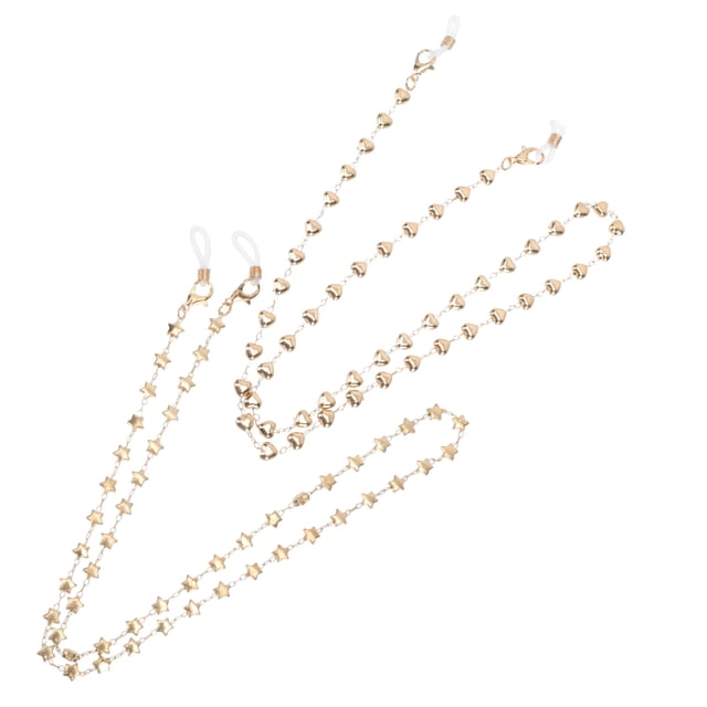 IFANLANDOR 2Ensemble Chaîne de Lunettes en Forme d'Étoile Dorée pour Femmes pour Banquet