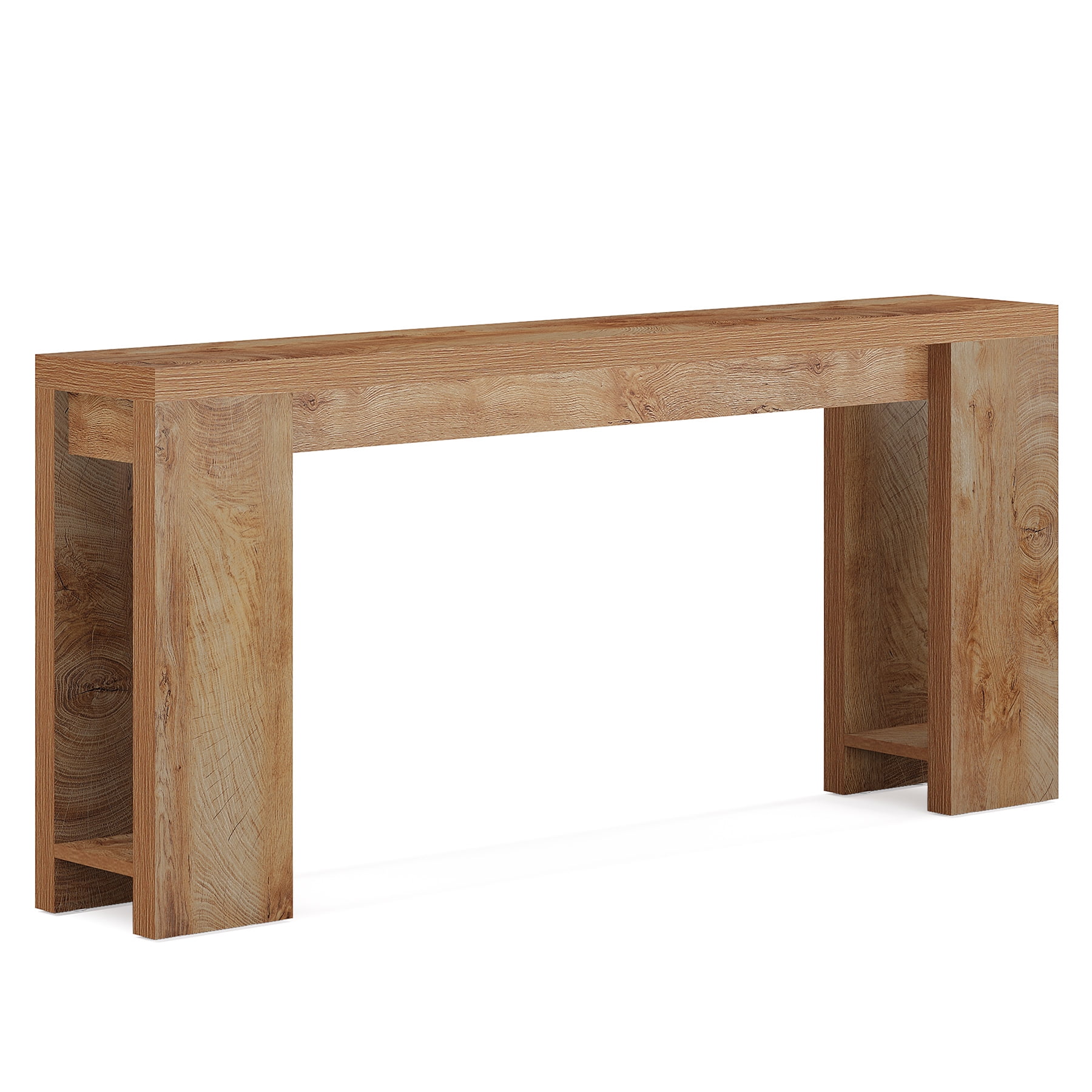Fnova 70.9" Extra Long Console Table, Wide Sideboard Sofa Table, Farmhouse Entryway Table Behind Couch Accent Table for Living Room Hallway Home Decor Furniture