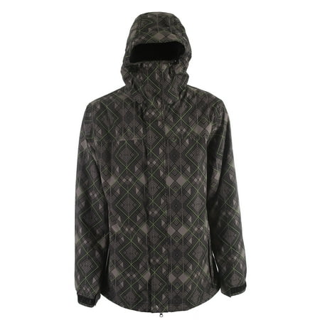 Grenade Rad Plaid Snowboard Jacket Gray Mens