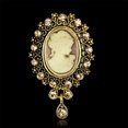 thumbnail image 2 of ESTONE Lady Vintage Cameo Victorian Style Wedding Party Women Pendant Brooch Pin, 2 of 13