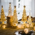 thumbnail image 2 of Christmas Tree Glass Night Light for Home Xmas Romantic Holiday Atmosphere Arbol De Navidad Ornaments LED Luminous Decoration, 2 of 5