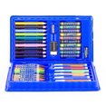 thumbnail image 3 of Juego de tablero de dibujo para lápices de colores para niños, crayones, acuarelas, bolígrafos (42 piezas, azul) Likrtyny Para estrenar, 3 of 8