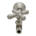thumbnail image 2 of Westbrass Cross Handle Straight Valve with 5 inch Copper Sweat Extension Tube, Stainless Steel, 2 of 6