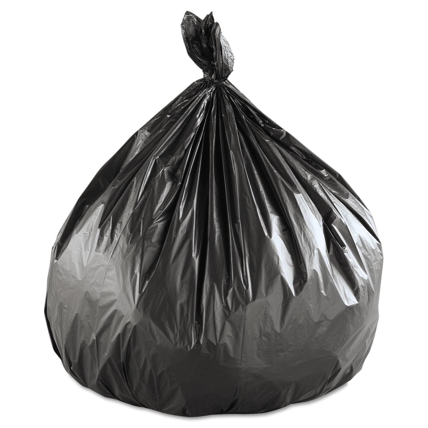 Inteplast Group High-density Commercial Can Liners Value Pack, 60 Gal, 19 Microns, 43" X 46", Black, 150/carton
