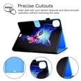 thumbnail image 4 of iPad Pro 11" 2020 Case, Allytech PU Leather Corner Protection Auto Sleep Wake Cards Slots Folio Shockproof Multi Angle Viewing Stand Case Cover for Apple iPad Pro 11 2nd Generation, Colorful Cat, 4 of 8