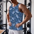 thumbnail image 5 of Logiee Shark pirate Print Men's Workout Tank Top,Quick Dry Workout Tank Top,Gym Muscle Tee,Fitness Bodybuilding Sleeveless T Shirt-4X-Large, 5 of 7