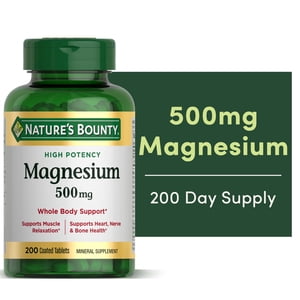 Nature's Bounty Magnesium Oxide 500 mg, Sleep & Muscle Support