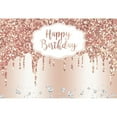 thumbnail image 2 of Glitter Sweet Girls Birthday Party Backdrop Rose Gold Happy Birthday Backdrop and Pink Rose Gold Tablecloth, 2 of 6