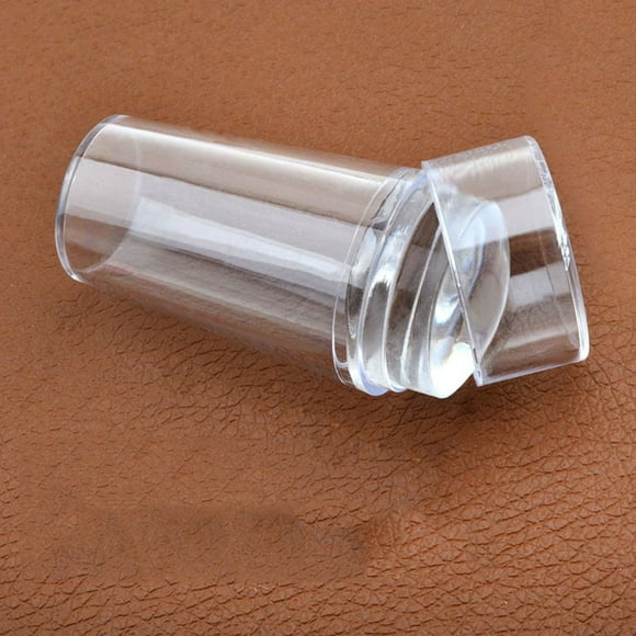 New! Transparent Silicone Head Jelly Seal With Cover Stamps Stamping Nail Tools