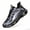 Black, variant on CHICVOMEY Running Shoes for Men Platform Thick Sole Non Slip Durable Shock Absorbing Air Cushion Breathable Lightweight for Summer Daily Walking & Running Unisex