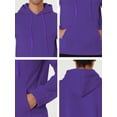thumbnail image 6 of INSPIRE CHIC Men's Plush Lined Pullover Hoodie Sweatshirts with Pocket XL Purple, 6 of 6