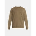 thumbnail image 4 of No Boundaries Crewneck Sweatshirt with Long Sleeves, Men's & Big Men's, 4 of 4